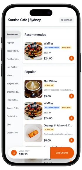 SpotTab QR Ordering Digital Menu